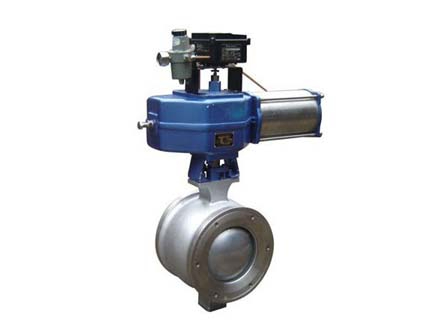 Titanium V-shaped ball valve