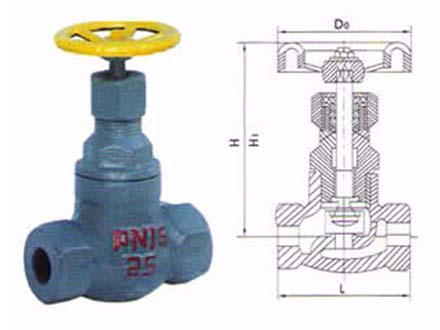 J11b internal thread ammonia stop valve