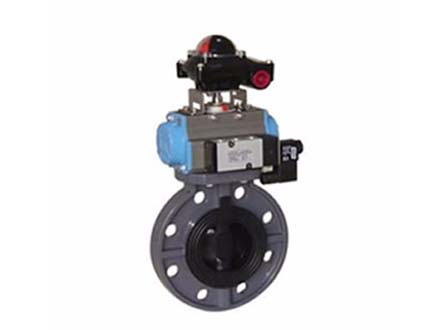 D671s-10 pneumatic plastic butterfly valve