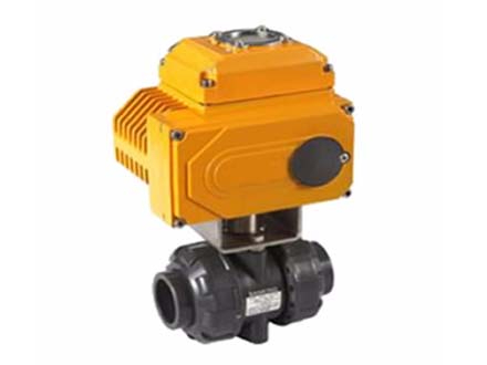 UPVC electric plastic internal thread ball valve