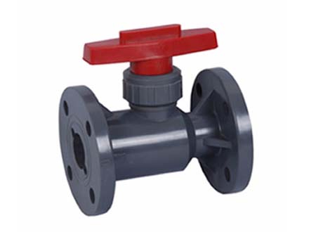 Q41f-10s flange plastic ball valve