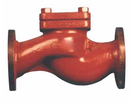 Marine flanged cast iron check valve