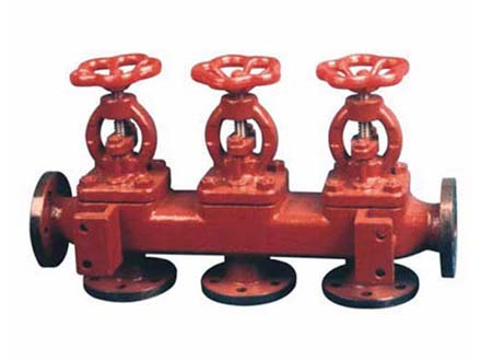 Marine flanged cast iron single row suction stop valve box