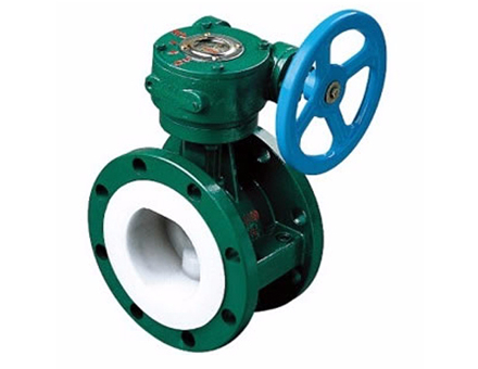 D341f46 fluorine lined flange butterfly valve