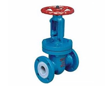 Z41f46 fluorine lined gate valve | corrosion resistant gate valve