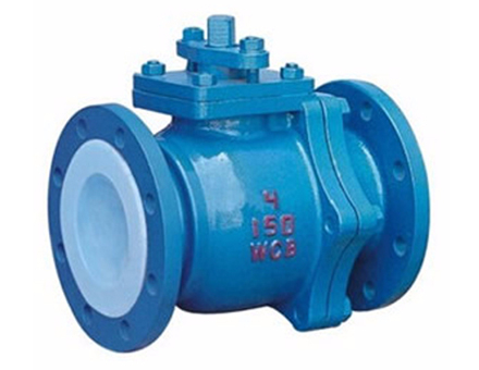 Q41f46 flange fluorine lined ball valve