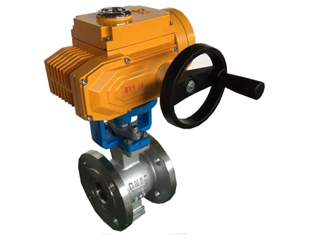 Electric V-shaped ball valve