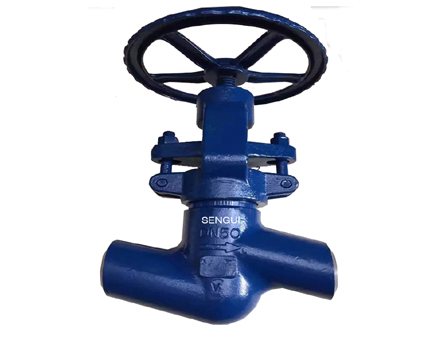 Manual high temperature and high pressure stop valve