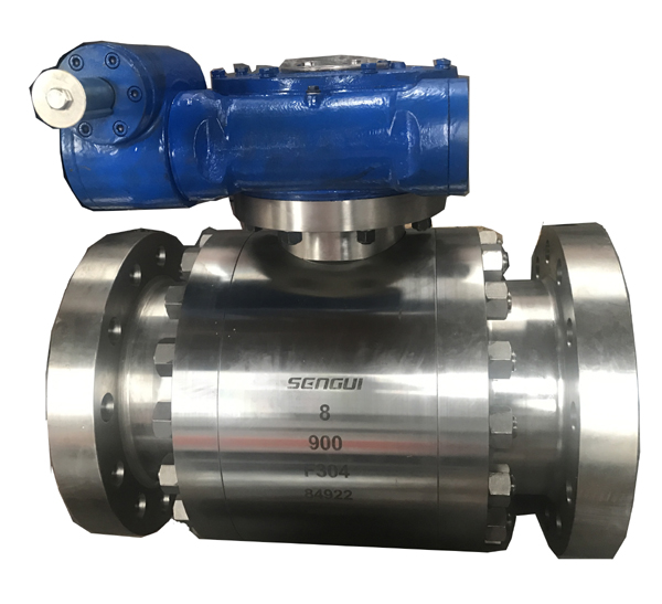 Three forged metal hard seal ball valve