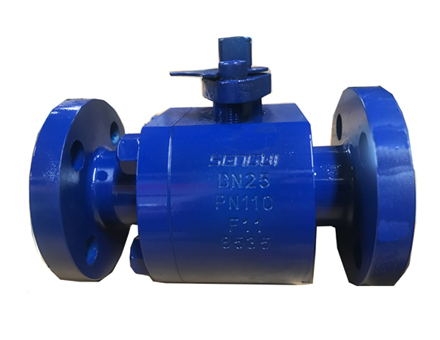 Forged steel high temperature and high pressure ball valve