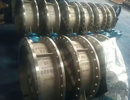 National standard stainless steel flange three eccentric butterfly valve