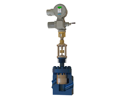 Electric labyrinth control valve